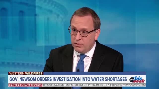 Adam Schiff: My Initial Understanding Is the Reservoirs the Palisades Were Drawing on Were Full at the Initiation of Fires