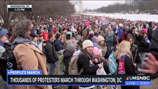 MSNBC on People’s March: ‘It Lacks the Star Power of the Women’s March, No Celebrities Like Madonna’