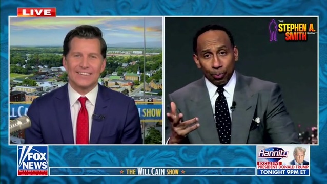 Stephen A. Smith to Fox’s Will Cain: ‘Just Because You Support Trump Doesn’t Mean You Have to Look Like Him’ :: Grabien - The Multimedia Marketplace