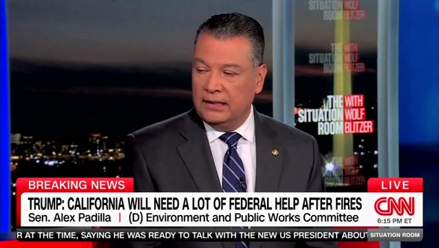 Sen. Padilla: Trump Is Going to See the Need for ‘All Hands on Deck’ in Calif. Wildfires Recovery