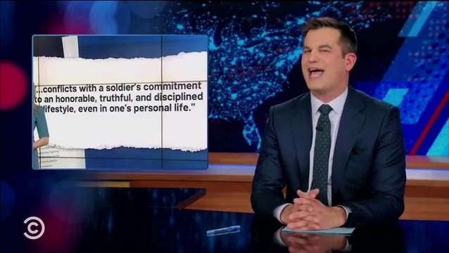 TDS’ Kosta on Transgender Ban in the Military: ‘We Should Be Grateful to Anyone Who’s Willing to Put Their Life on the Line’