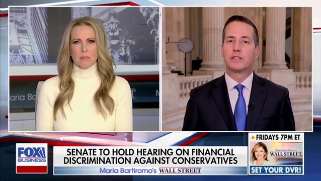 Sen. Moreno: There Will Be ‘Crippling Punishments’ for Banks Discriminating Against Conservatives