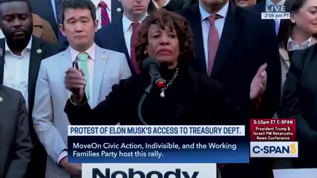 Rep. Maxine Waters: ‘Nobody Elected Your Ass! This Is Not Elon Musk’s Country!’