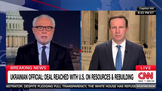 After CNN Reports About Trump-Zelenskyy Deal, Chris Murphy Opens Interview with ‘I Have a Lot of Respect for Your Reporters, But... ‘