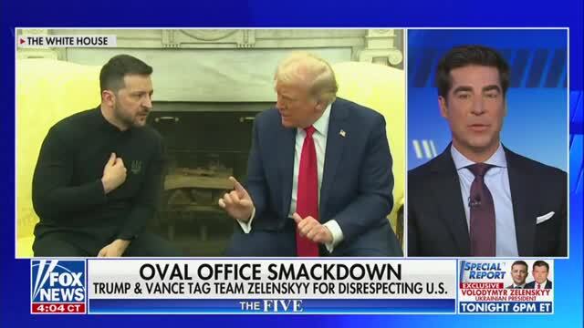 Fox’s Jesse Watters on Trump’s Meeting with Zelensky: ‘The War Is Over’