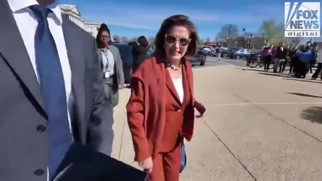 ‘I’m a Little Bit Late’: Pelosi Dodges Question on Violence at Tesla Dealerships