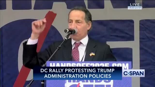 Rep. Jamie Raskin at Anti-Trump Rally: ‘We Even Got the Right to Call the President Deranged for Crashing Our Economy’