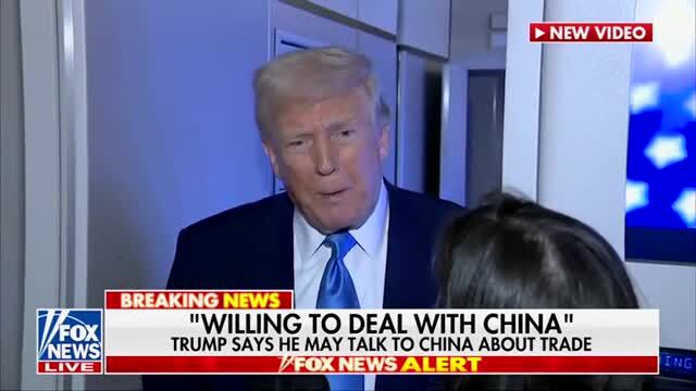 Reporter Asks Trump if It Was ‘Deliberate’ on His Part ‘To Have the Market Sell Off’