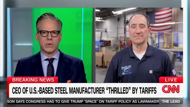 CNN Interviews CEO of Steel Manufacturer in Favor of Tariffs: ‘We‘re Very Excited About This New Leveling of the Playing Field’