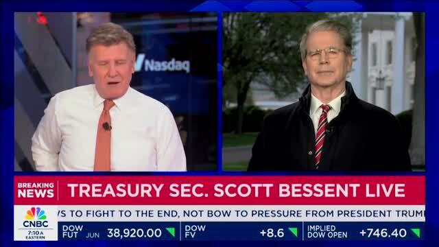 Secretary Bessent: Negotiations Are a Result of Massive Inflow of Calls, Not the Markets