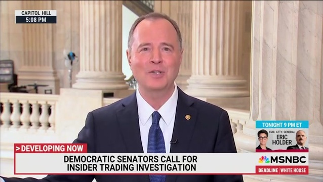 Sen. Schiff: Republicans Will Abandon Trump ‘Like Rats off a Sinking Ship’ if He Continues with Tariffs