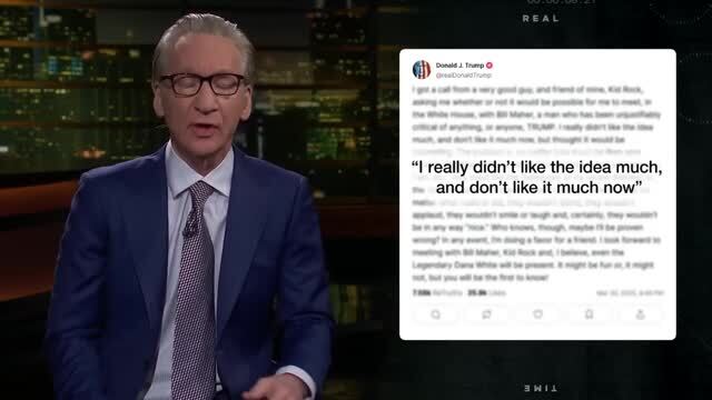 Bill Maher on Meeting Trump at the W.H.: ‘He Laughs’; ‘I’ve Never Seen Him Laugh in Public ... and It’s Not Fake’