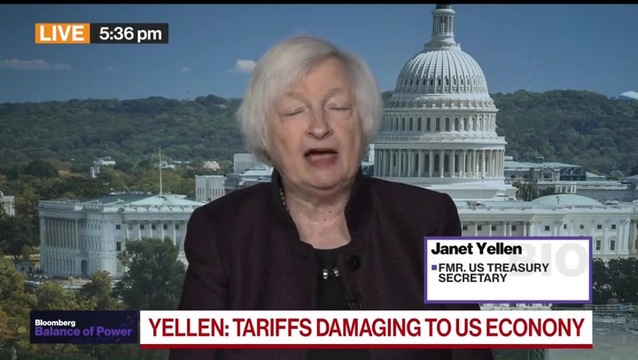 Janet Yellen: Trump’s Tariffs Are Going to Produce Decoupling from China; ‘I Regard That as Very Undesirable’