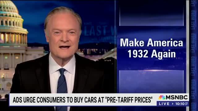 Lawrence O’Donnell Says the Stock Market Is ‘Falling Exactly the Way’ it Was in April 1932