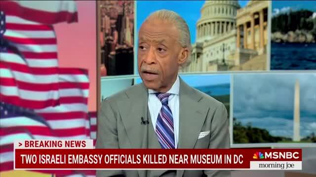 Al Sharpton Brings up George Floyd in the Wake of Killing of Two Israeli Embassy Officials