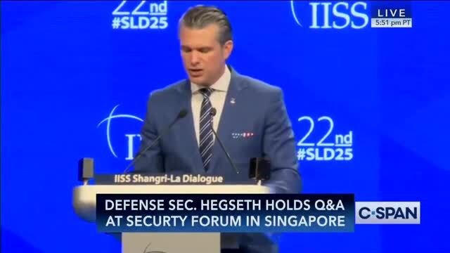Hegseth: ‘Any Attempt by Communist China to Conquer Taiwan by Force Will Result in Devastating Consequences for the Indo-Pacific and the World’