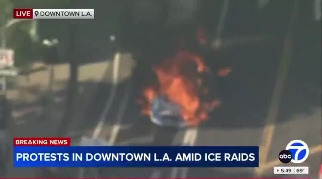 ABC’s Describes Violent Riots in L.A. as ‘Just A Bunch of People Having Fun Watching Cars Burn’