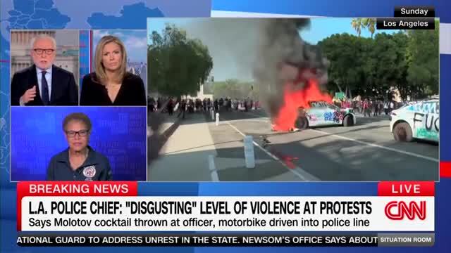 Mayor Karen Bass Calls L.A. Riots ‘a Protest that Got a Little Unruly’