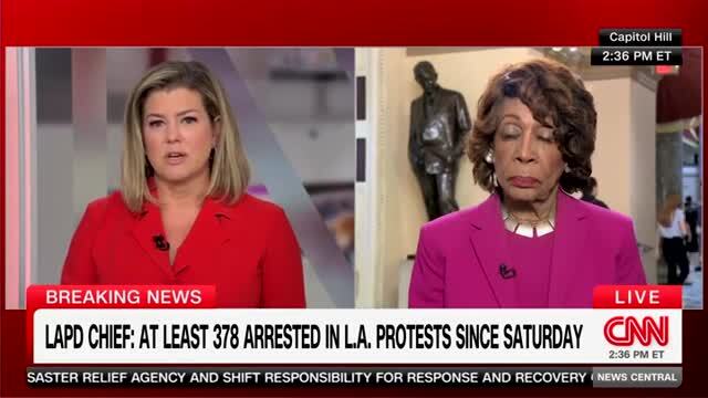 Maxine Waters: Trump Started the L.A. Riots, ‘He Should Not Continue to Support Violence’