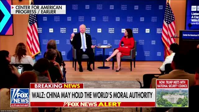 Tim Walz Says China May Be World’s ‘Moral Authority’