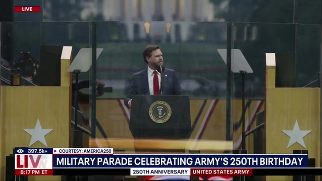J.D. Vance Addresses the Military Parade: We Must Honor Our Soldiers, Respect Them and Fight for Them