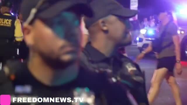 ‘No Kings’ Protesters Harass the Military Parade Attendees as They Leave the Event