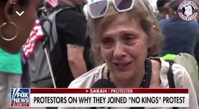 ‘No Kings’ Protester Starts Crying on Camera: ‘I Don’t Understand Why People Voted for This Person [Trump]’