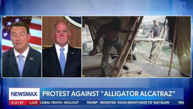 Homan on Alligator Alcatraz: ‘This Facility Is Going to Give Exactly What the Left’s Been Screaming About, Due Process, Due Process, Due Process’