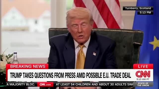 Trump to Europe: We Will Not Allow a Windmill to Be Built in the U.S., the Whole Thing Is a Con Job