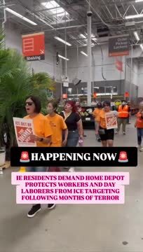 Protesters Invade Home Depot: ‘ICE Out of Home Depot’
